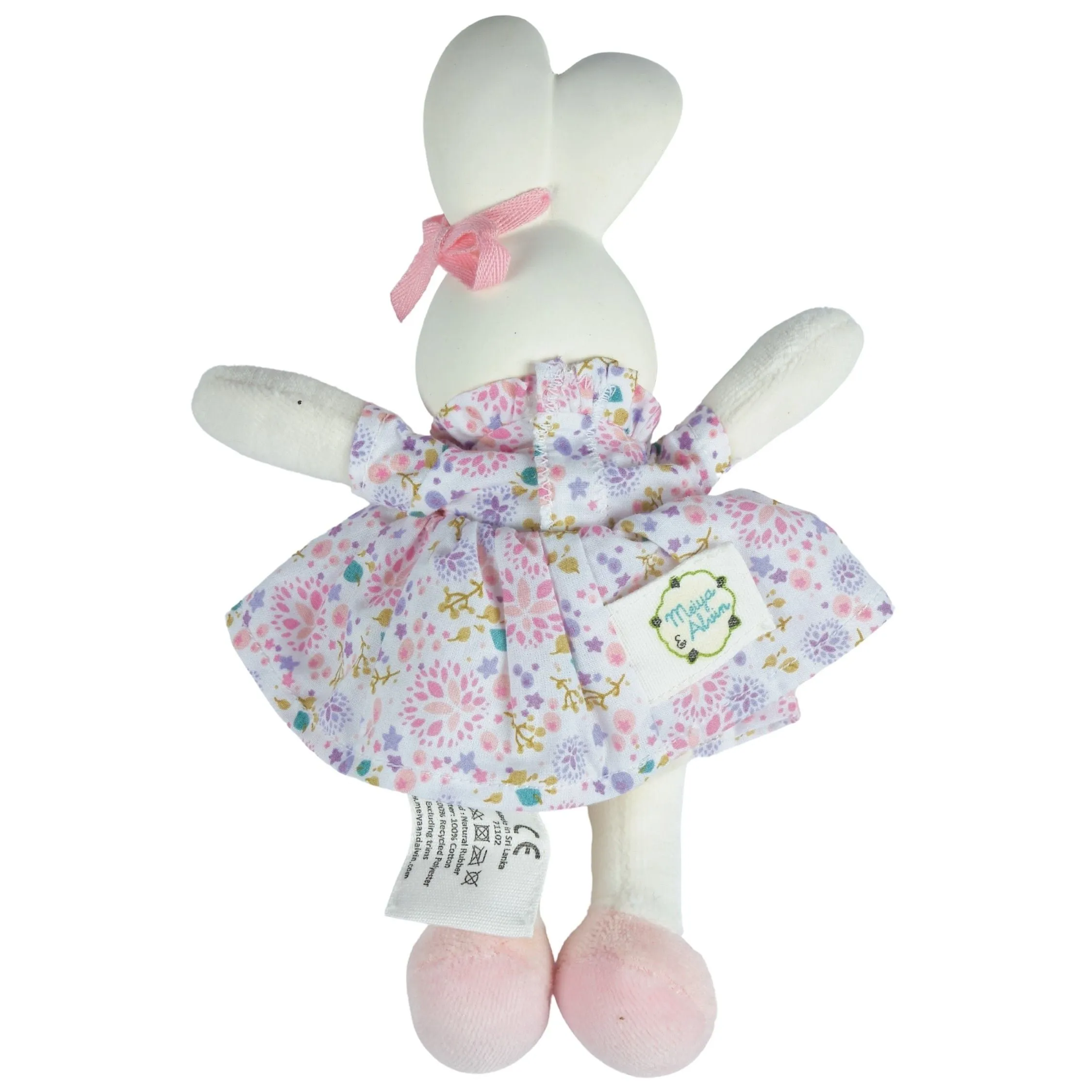 Havah  the  Bunny Mini Organic Rubber Head  Plush  Toy