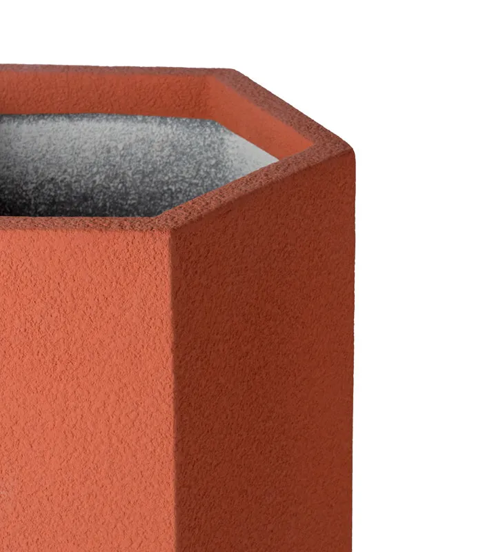 Hexa Rust 22 Planter