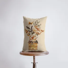 Honey Pot Tin Flowers | Floral Arrangement | 12x18 | Planters | Pillow Cover | Vintage | Throw Pillow | Aesthetic Room Decor | Gift for her
