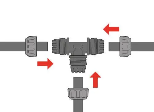 Hozelock Universal Tee-Piece 13mm (2 Pack) - 7018