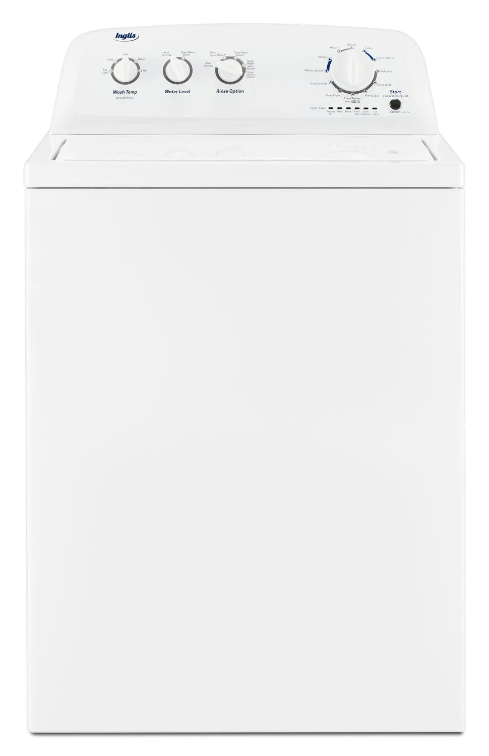 Inglis 4.4 Cu. Ft. I.E.C. Top-Load Washer and 6.5 Cu. Ft. Electric Dryer - White