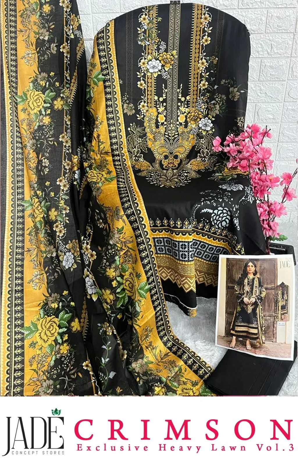 Jade Crimson Vol 3 Dress Material (380x06)