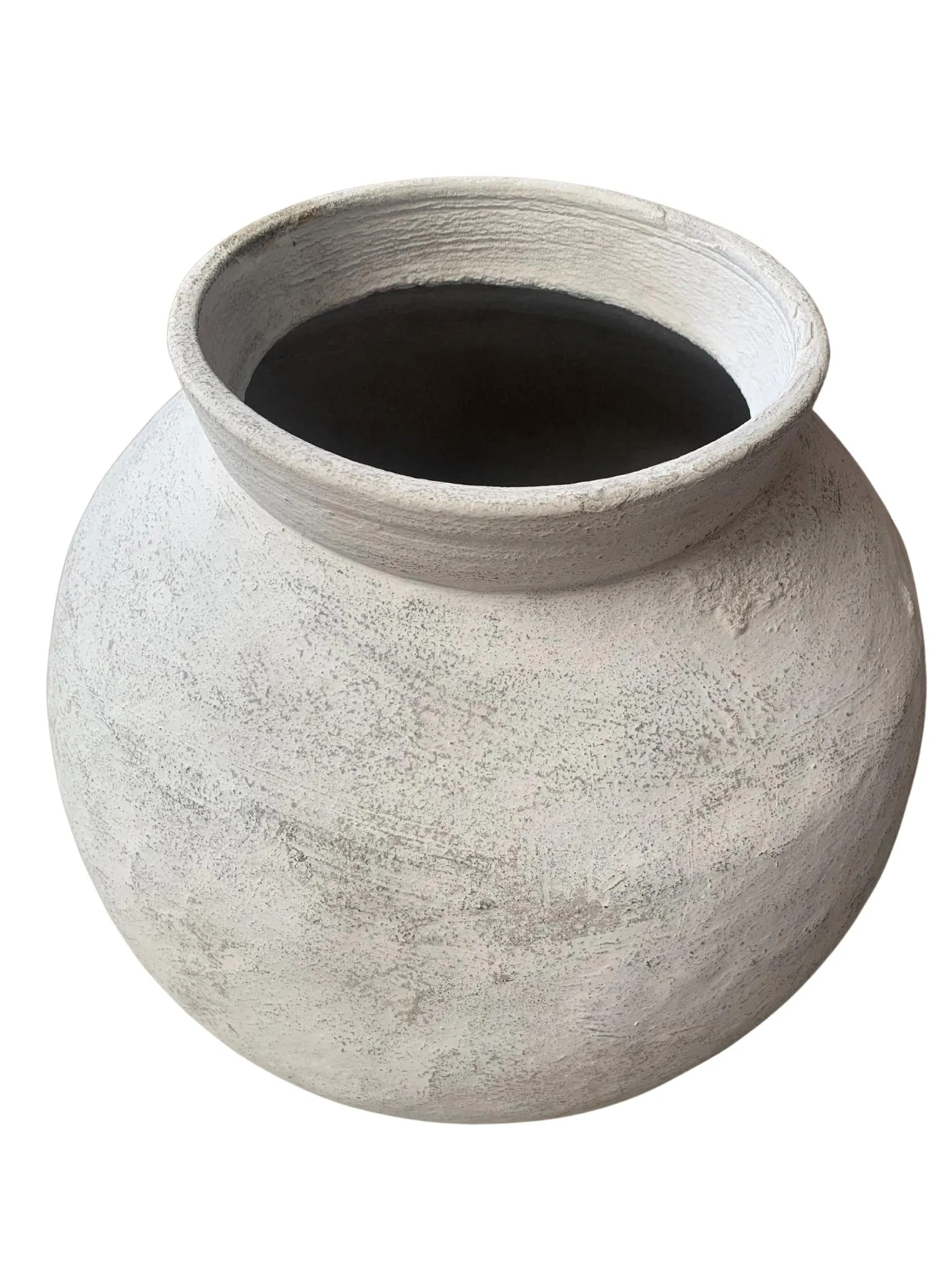 Java White Rustic Terracotta Pot
