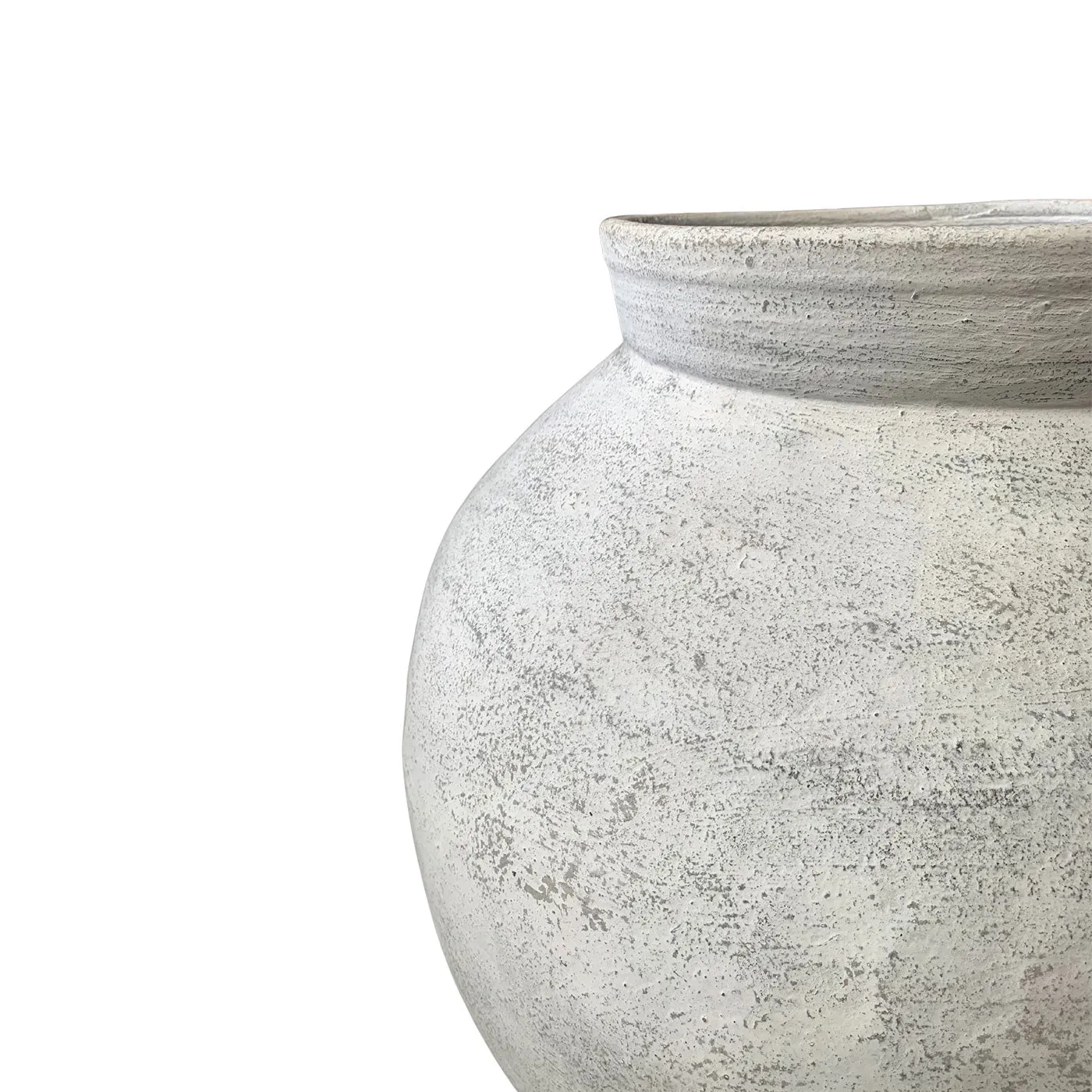 Java White Rustic Terracotta Pot