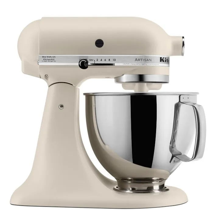 KitchenAid 5 Qt. Artisan Mixer 220V with 2 Bowls and Flex Beater 10 Speeds 300 Watts 5KSM175 All Colors