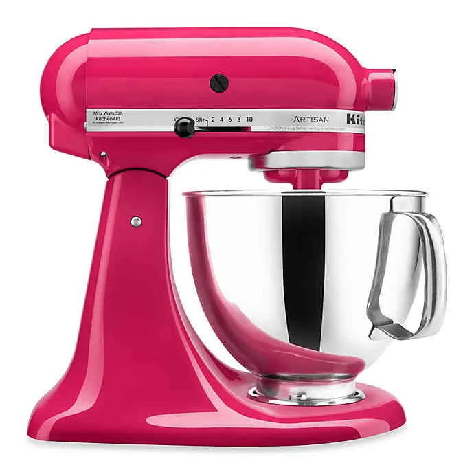 KitchenAid 5 Qt. Artisan Mixer 220V with 2 Bowls and Flex Beater 10 Speeds 300 Watts 5KSM175 All Colors