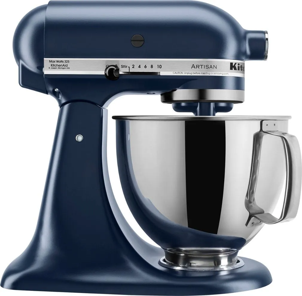 KitchenAid 5 Qt. Artisan Mixer 220V with 2 Bowls and Flex Beater 10 Speeds 300 Watts 5KSM175 All Colors