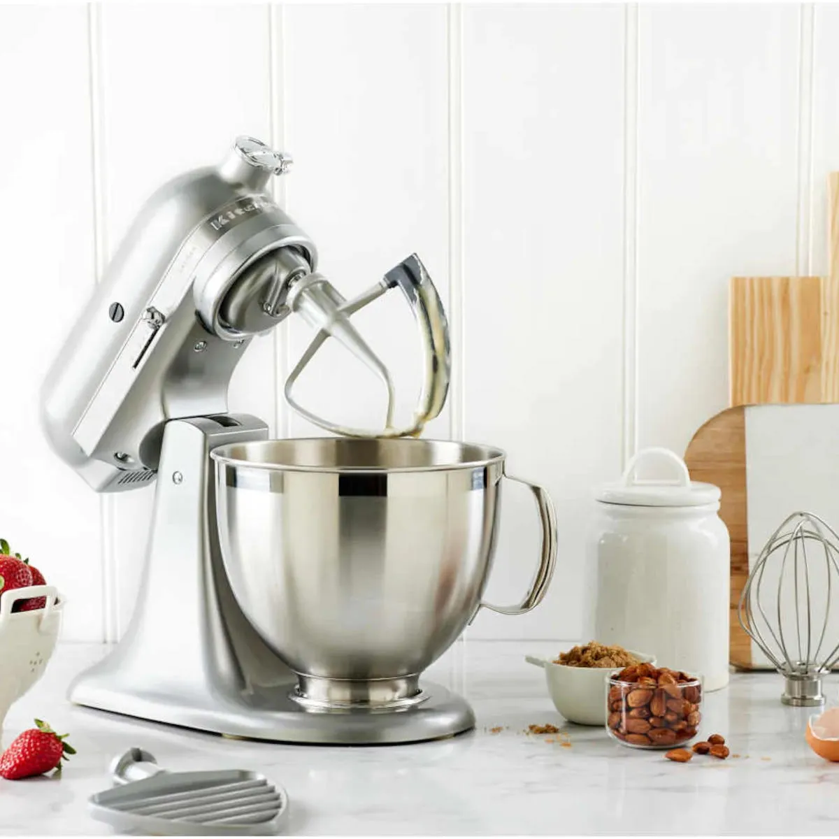 KitchenAid KSM195 Artisan Series Stand Mixer Contour Silver 4.8L