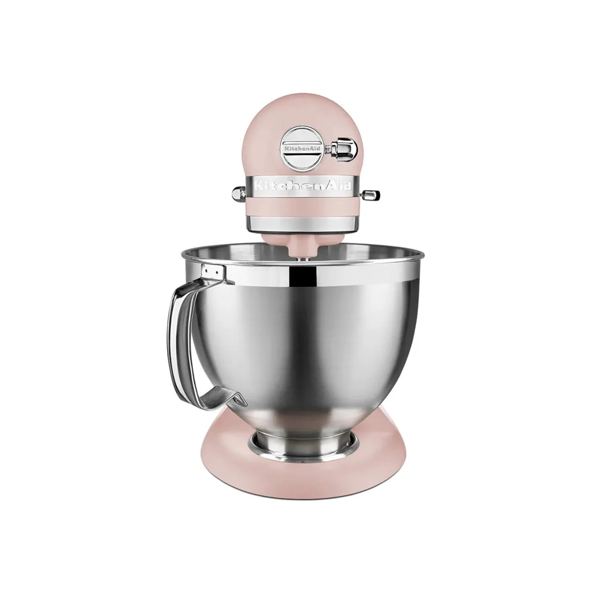 KitchenAid KSM195 Artisan Series Tilt-Head Stand Mixer with Premium Accessory Feathered Pink 4.8L