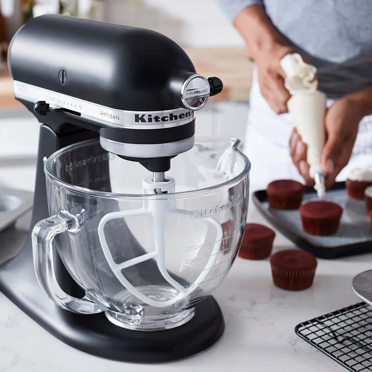 KitchenAid KSM5GB Glass Bowl for Tilt-Head Stand Mixer 4.7L