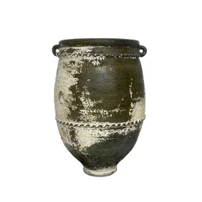 Large Rustic Terracotta Pot - Limewashed - PH034