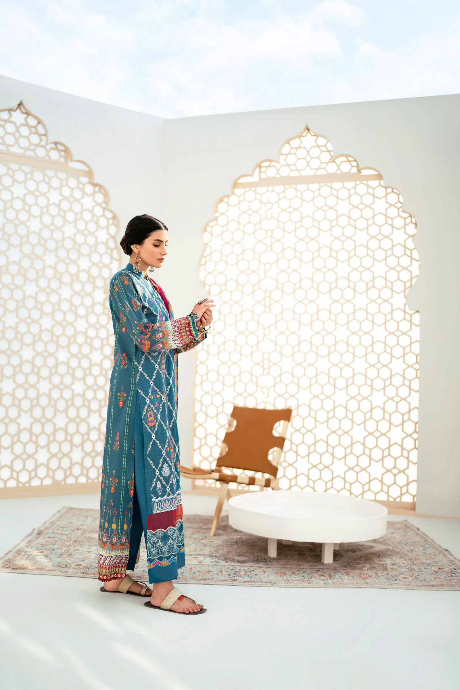 Lawn Digital Print Embroidery