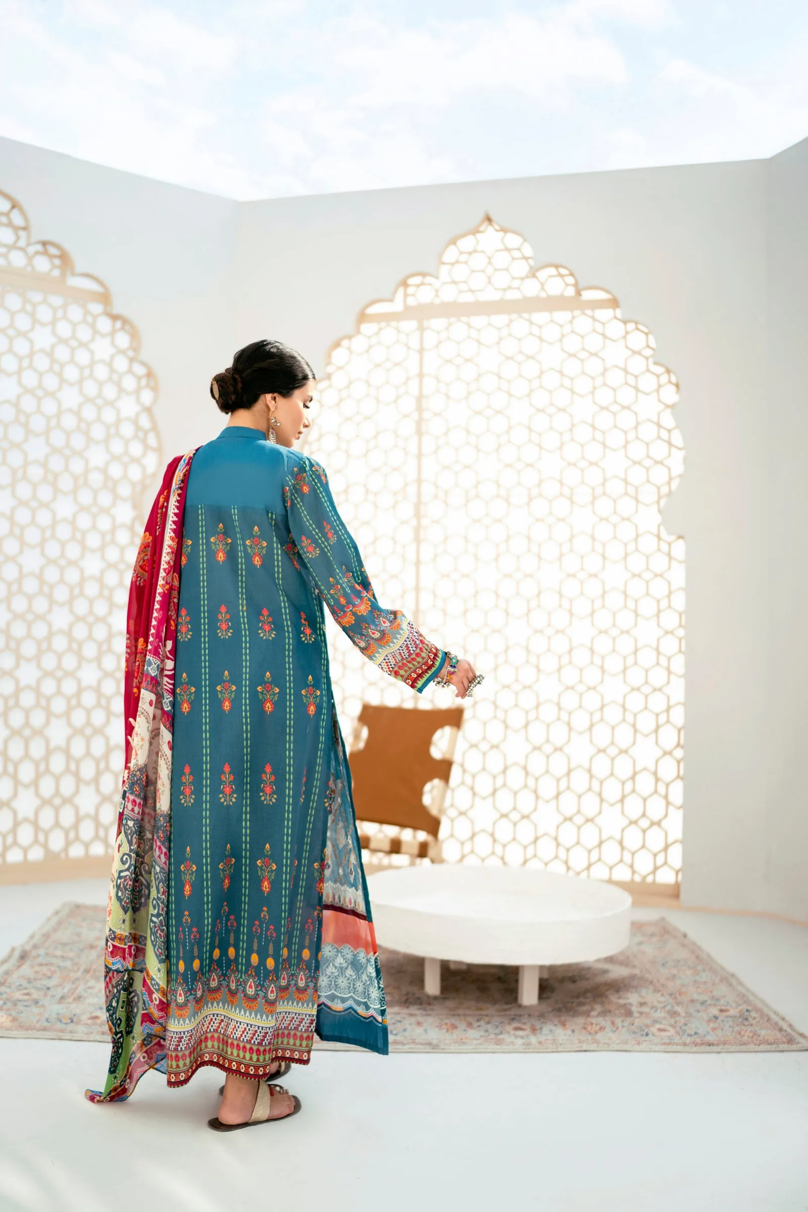 Lawn Digital Print Embroidery