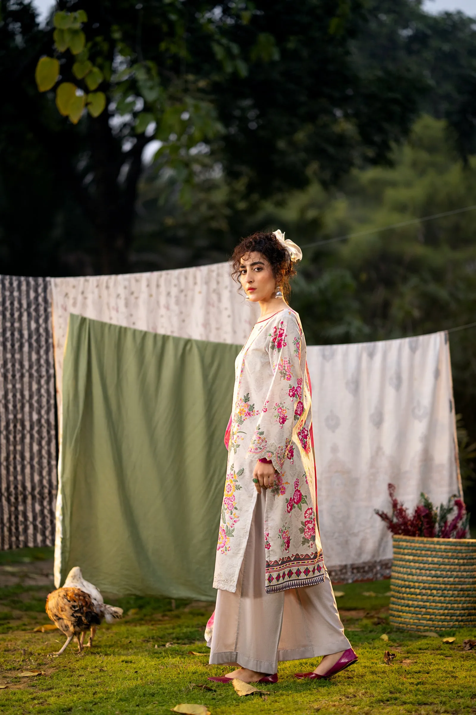 Lawn Digital Print Embroidery