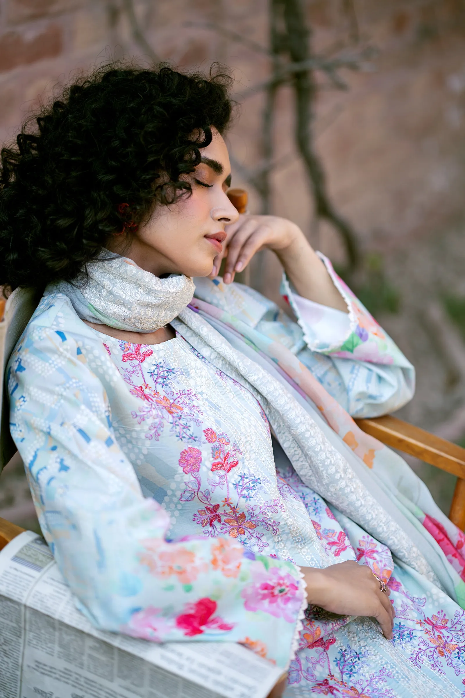 Lawn Digital Print Embroidery