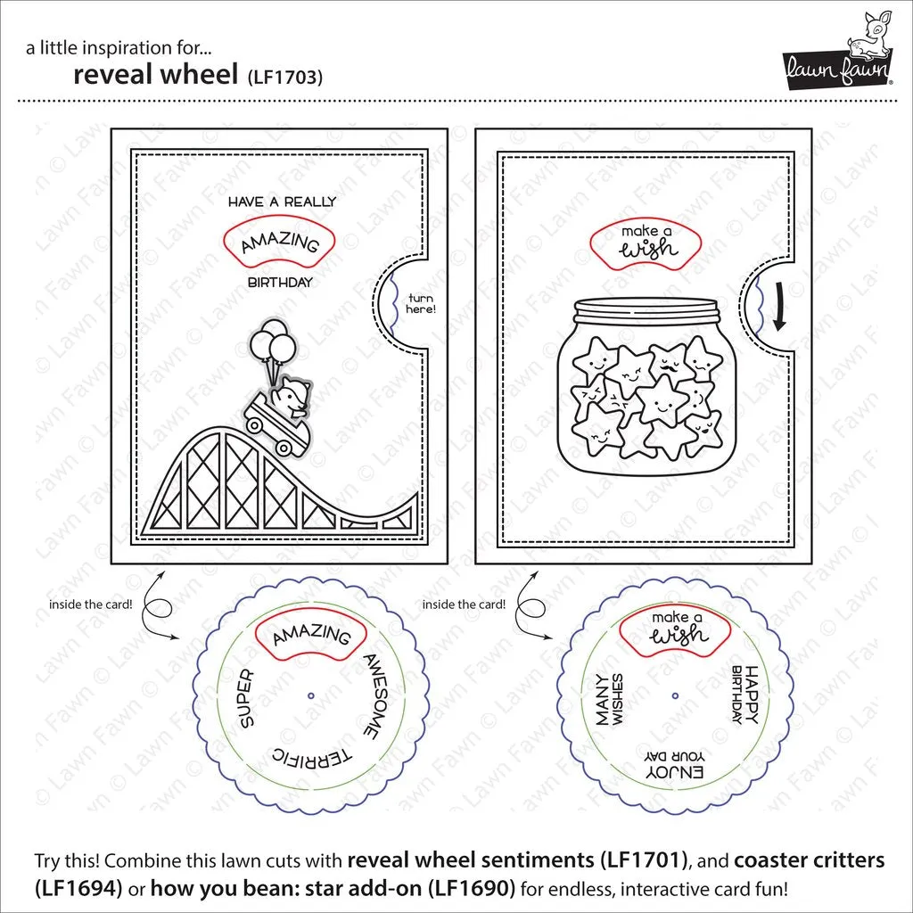 LAWN FAWN: Reveal Wheel Lawn Cuts Die