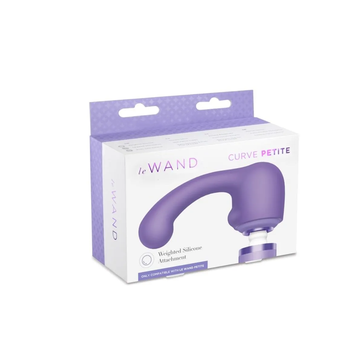 Le Wand Curve Petite Weighted Silicone Attachment Purple