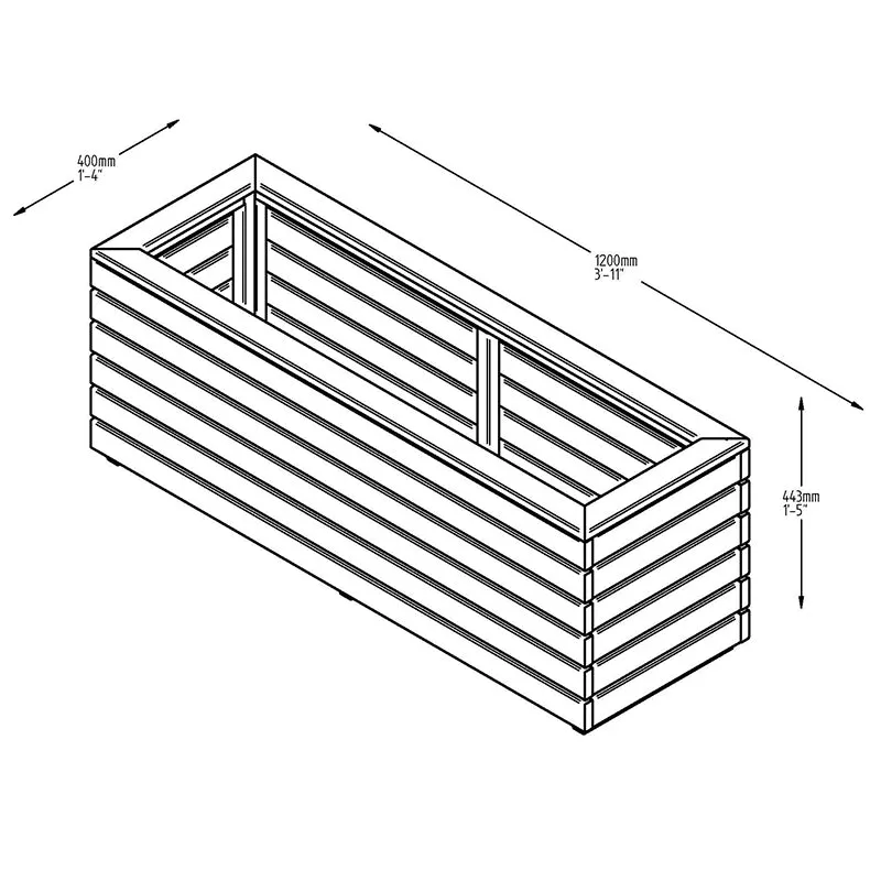 Long Linear Planter