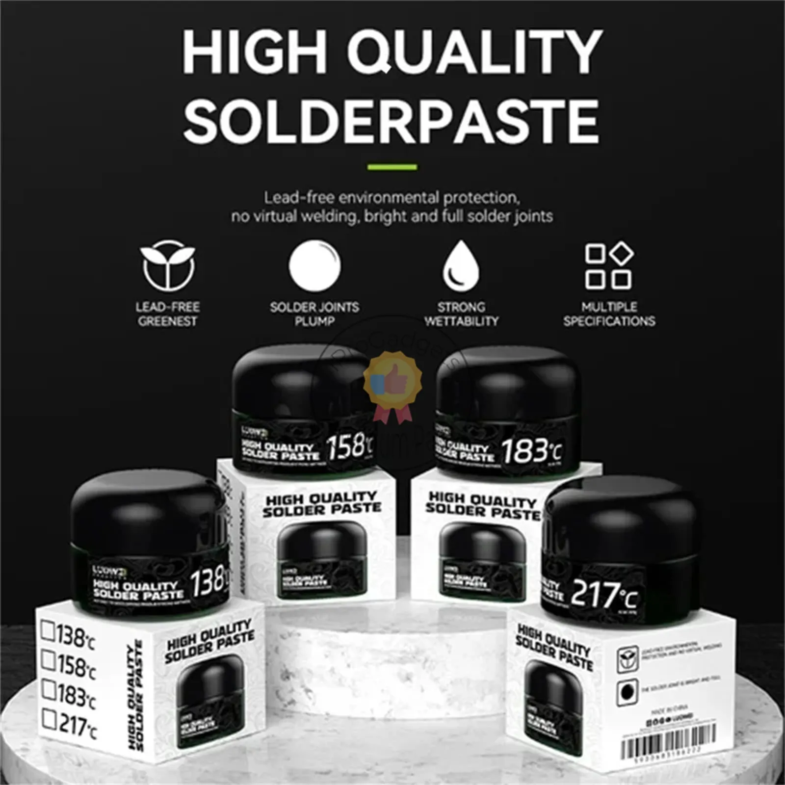 Luowei LW-SP1 138° 158° 183° 217° Soldering Paste for Mobile Phone Maintenance BGA CPU IC Chip PCB Repair Welding Oil Flux