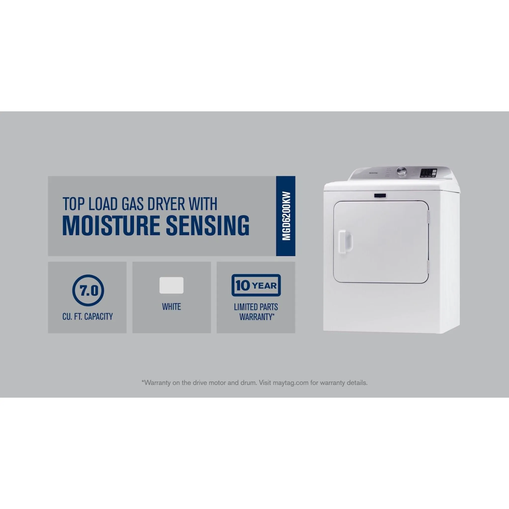 Maytag Gas Dryer (MGD6200KW) - White