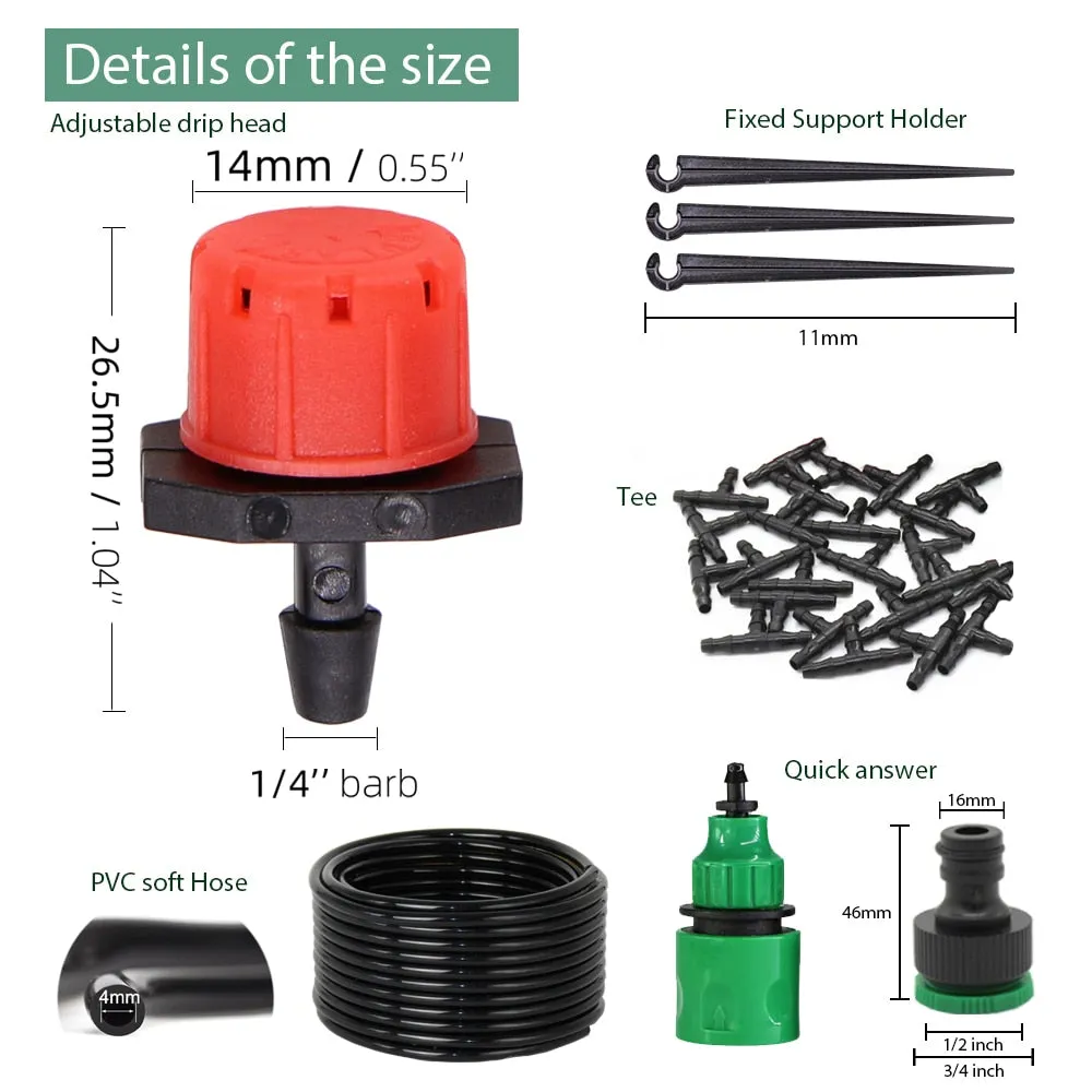 MiracleDrops®️ | DIY Garden Drip Irrigation System (Complete Kit)