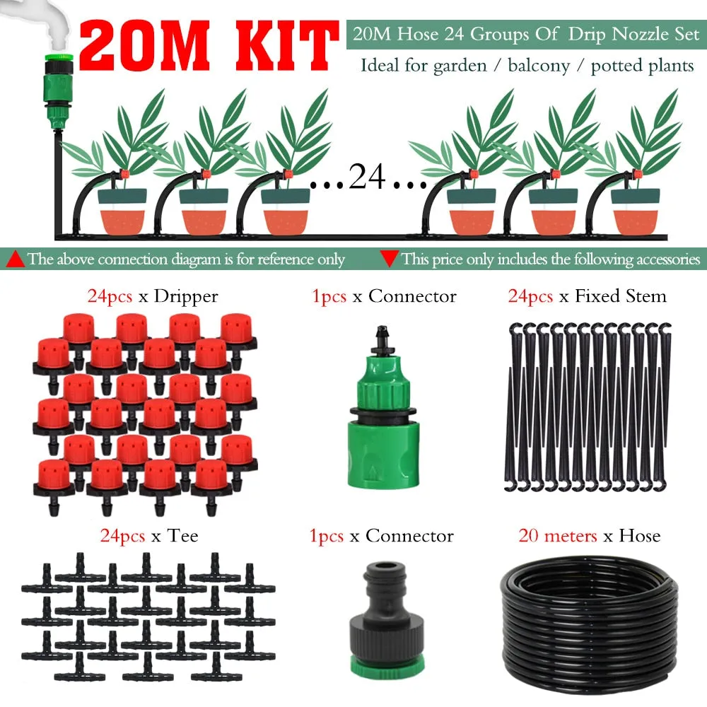 MiracleDrops®️ | DIY Garden Drip Irrigation System (Complete Kit)