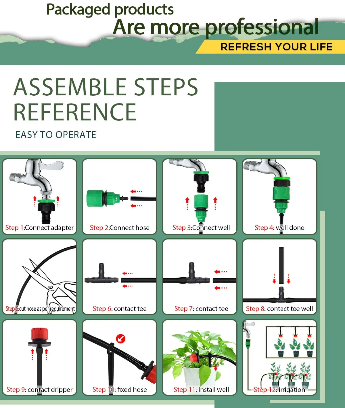 MiracleDrops®️ | DIY Garden Drip Irrigation System (Complete Kit)