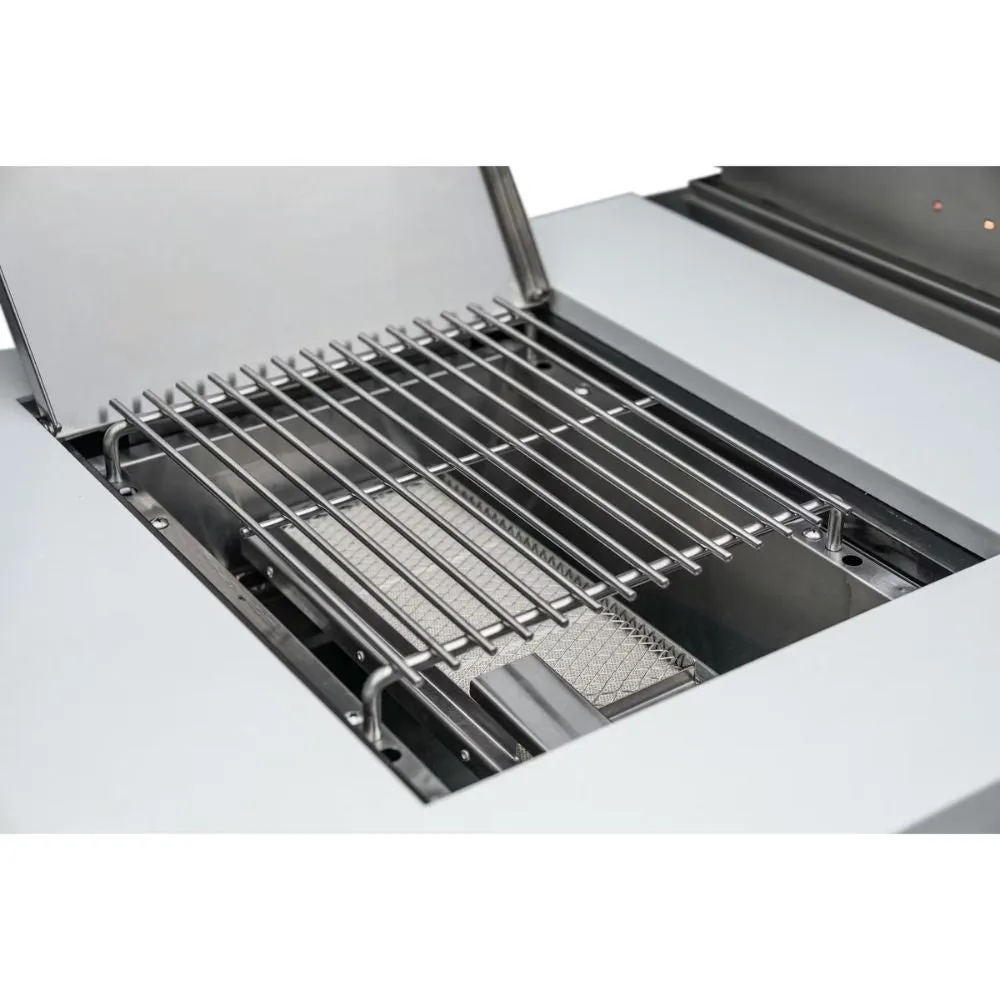 Mont Alpi MAi805-BSS45 Black, Propane 6-Burner Island with 45-Degree Corner