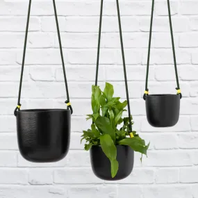 Moon Hanging Planter - Black