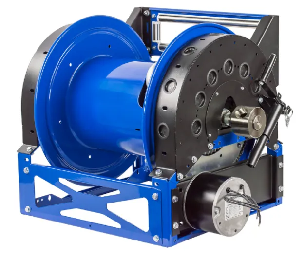 Motorized Hybrid Frame Hose Reel - 1500 PSI - 1600 Rich Reel Series (Model 1680)
