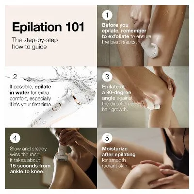 New - Braun Silk-epil 9-300 Women's Cordless Wet & Dry Epilator   FaceSpa Beauty Set   4 Extra Accesssories - 11pk