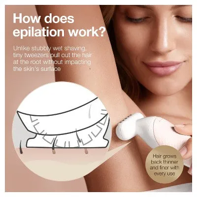 New - Braun Silk-epil 9-300 Women's Cordless Wet & Dry Epilator   FaceSpa Beauty Set   4 Extra Accesssories - 11pk