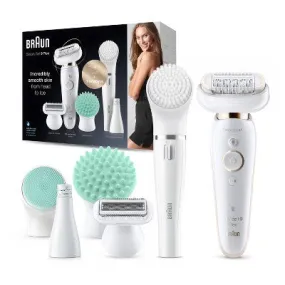 New - Braun Silk-epil 9-300 Women's Cordless Wet & Dry Epilator   FaceSpa Beauty Set   4 Extra Accesssories - 11pk