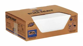 New Pig 15 in Absorbent Pad, Fluids Absorbed: Oil-Based Liquids, Light, 11 gal, 100 PK - 26100
