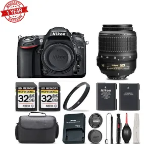 Nikon D7100 Digital SLR Camera 24.1MP with 18-55mm VR   Ultra Savings Bundle! NIKD71001855KKA
