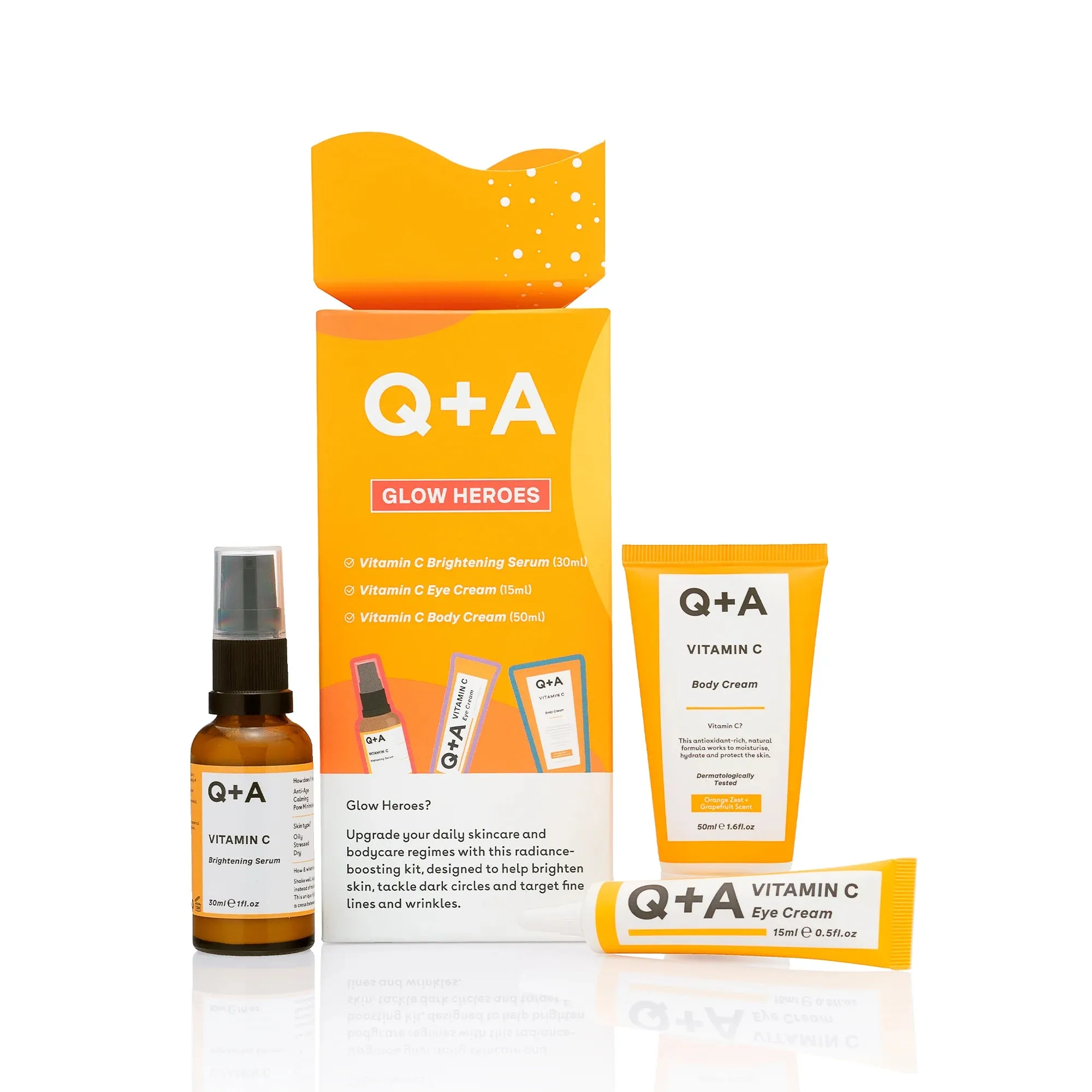 Q A Glow Heroes Vitamin C Skincare Gift Set