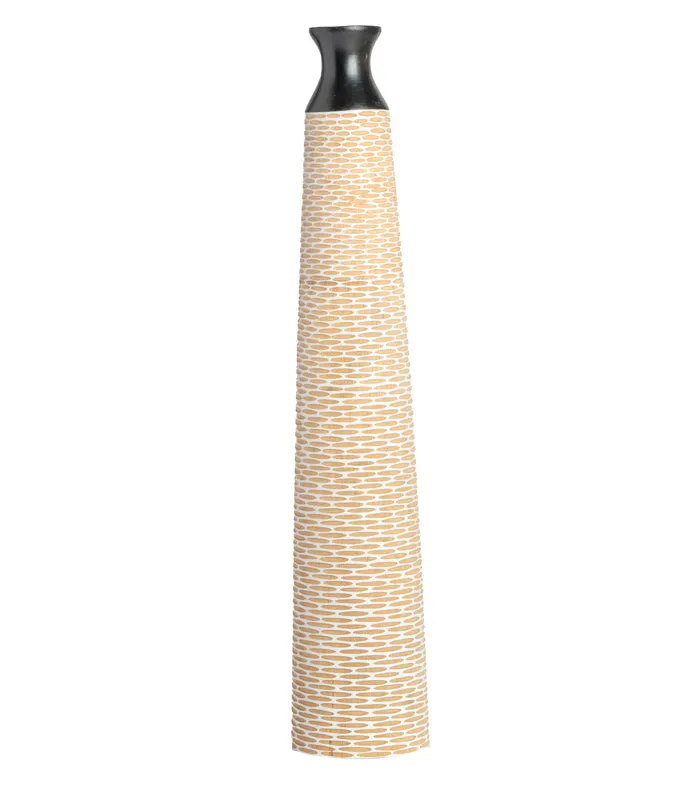 Ripple White Vase