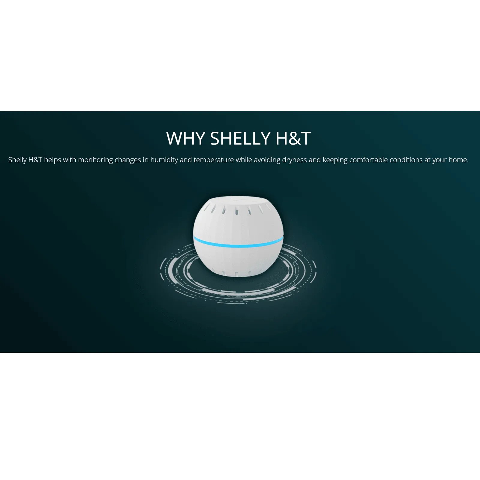 Shelly Smart Home H&T Humidity & Temperature Sensor WiFi Black