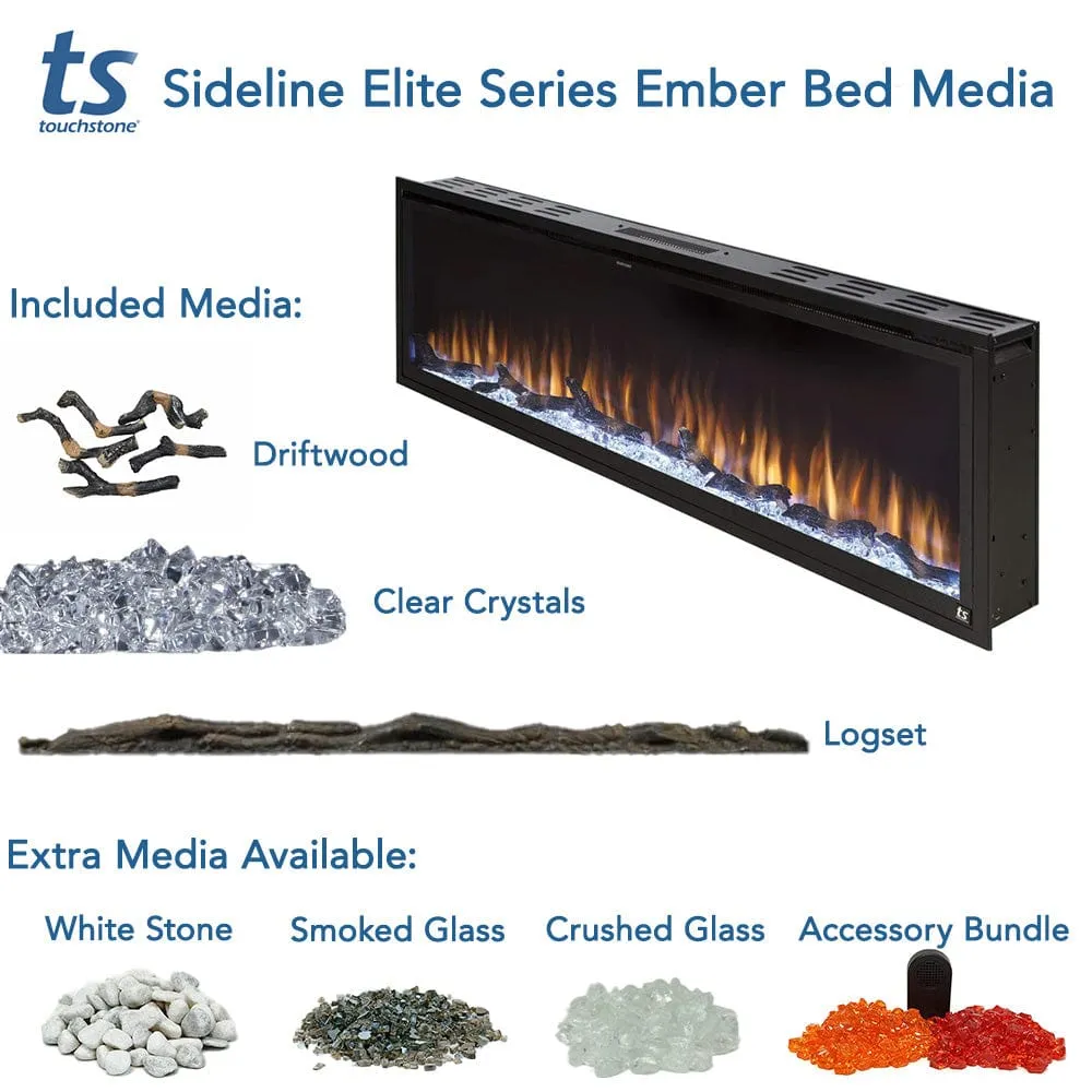 Sideline Elite 60 Inch Smart Electric Fireplace with Encase Surround Mantel