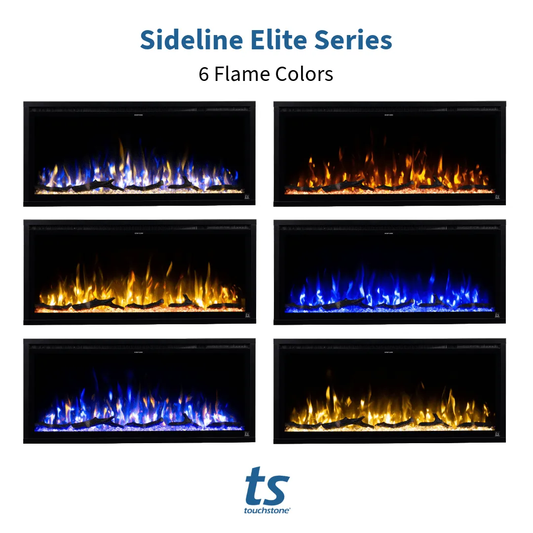 Sideline Elite 60 Inch Smart Electric Fireplace with Encase Surround Mantel
