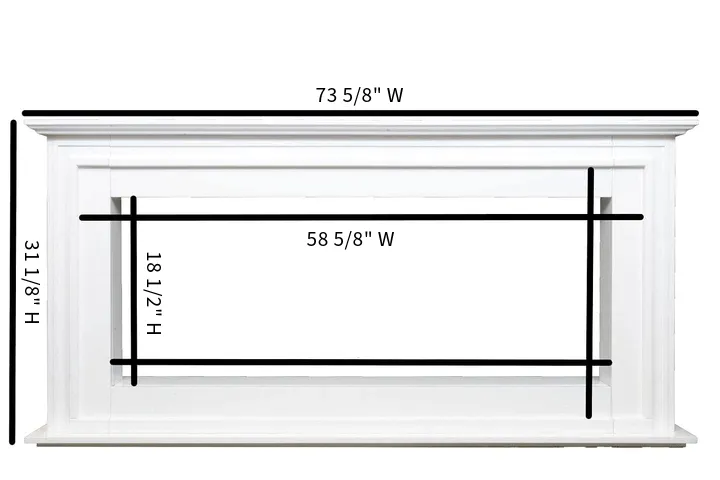 Sideline Elite 60 Inch Smart Electric Fireplace with Encase Surround Mantel