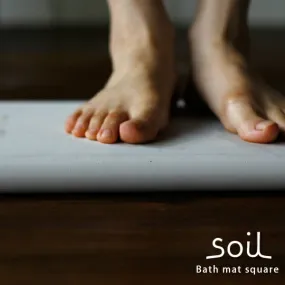 「soil」スクエアバスマット36×36（ホワイト）