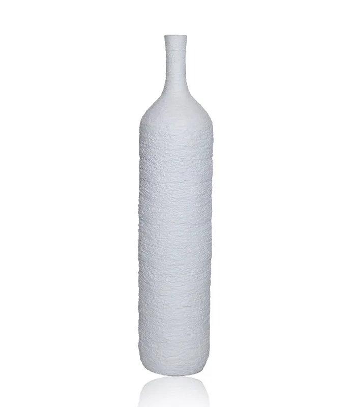 Spin Crust White Vase