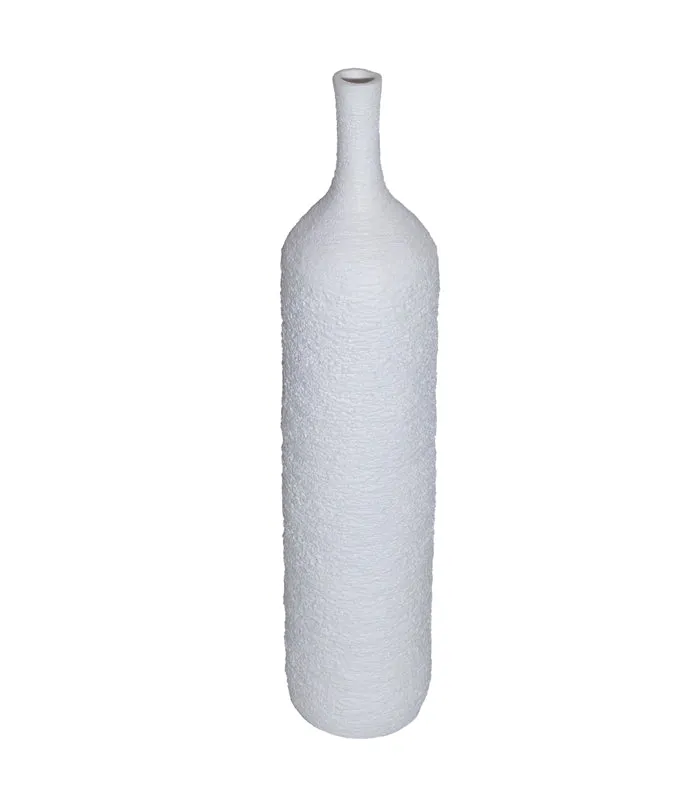Spin Crust White Vase