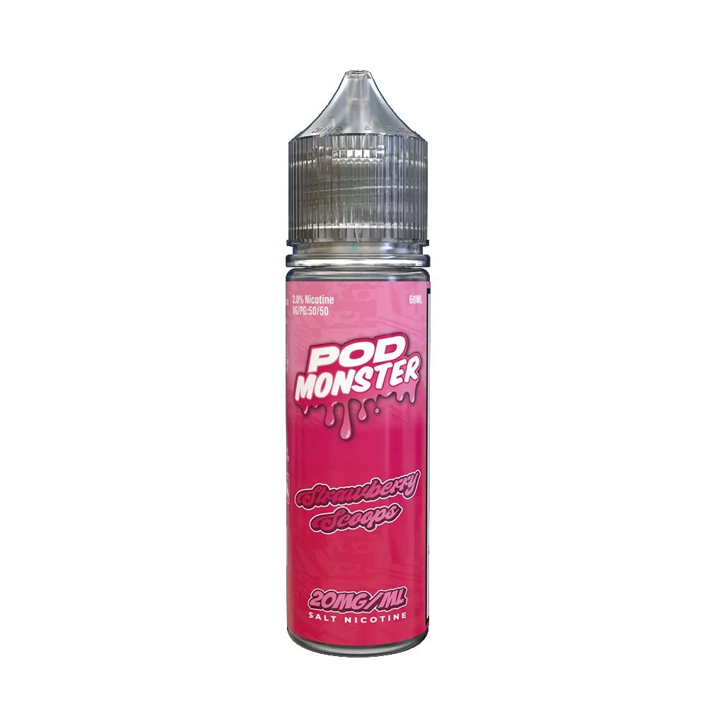 Strawberry Scoops | Pod Monster Salts | 60mL