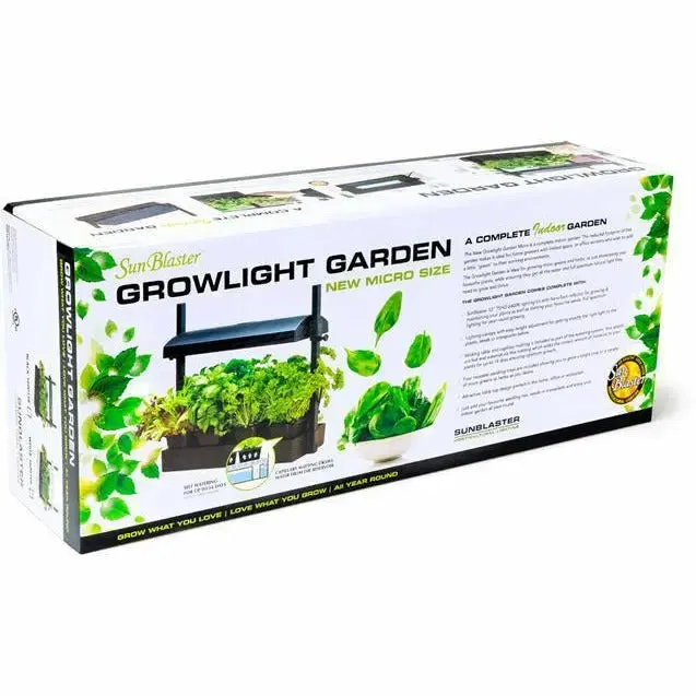 SunBlaster T5HO Micro Grow Light Garden, Black