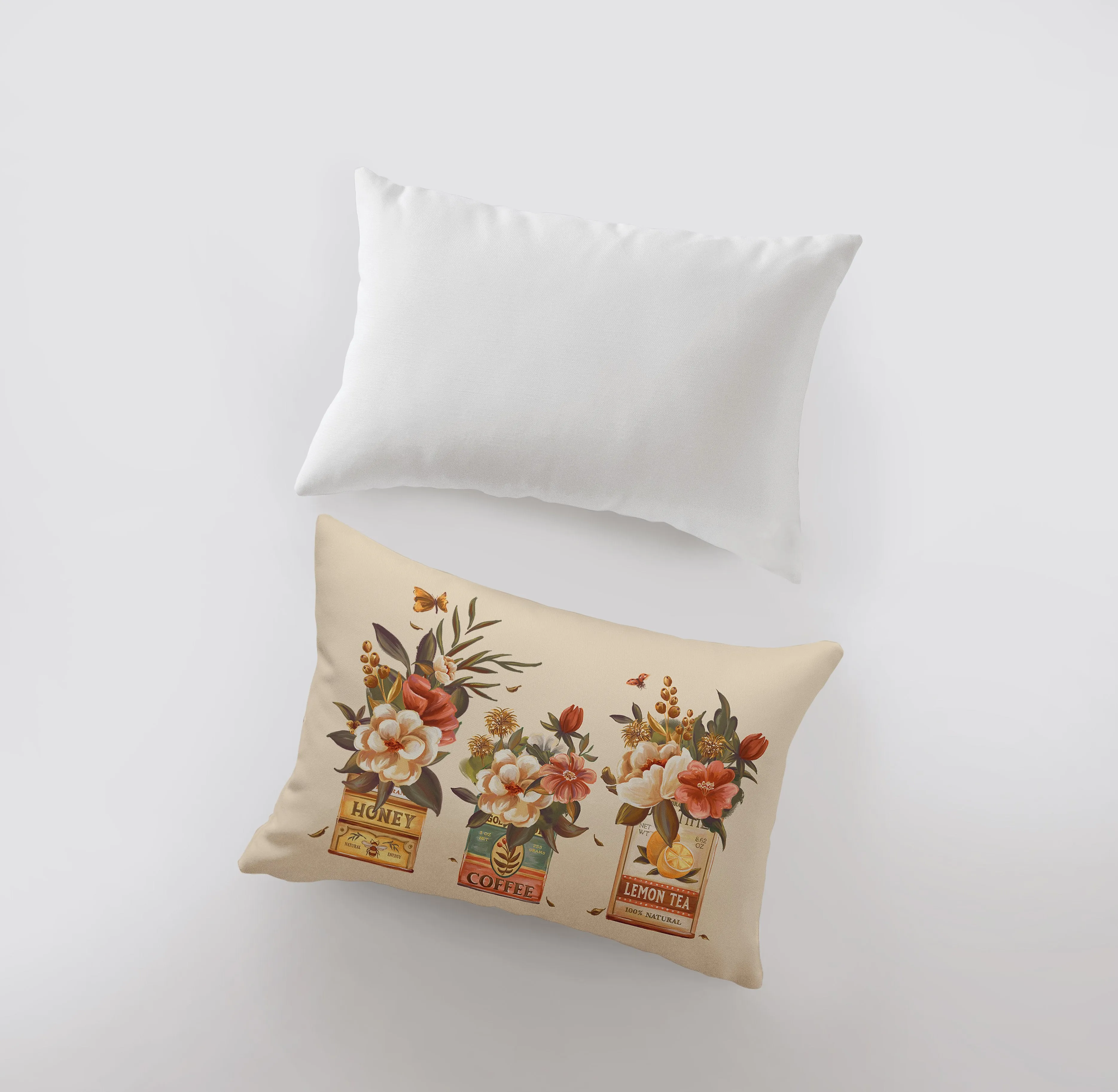 Tin Floral Arrangement | Planters | 18x12 | Pillow Cover | Floral arrangement | Throw Pillow | Flower Bouquet | Aesthetic Room Decor