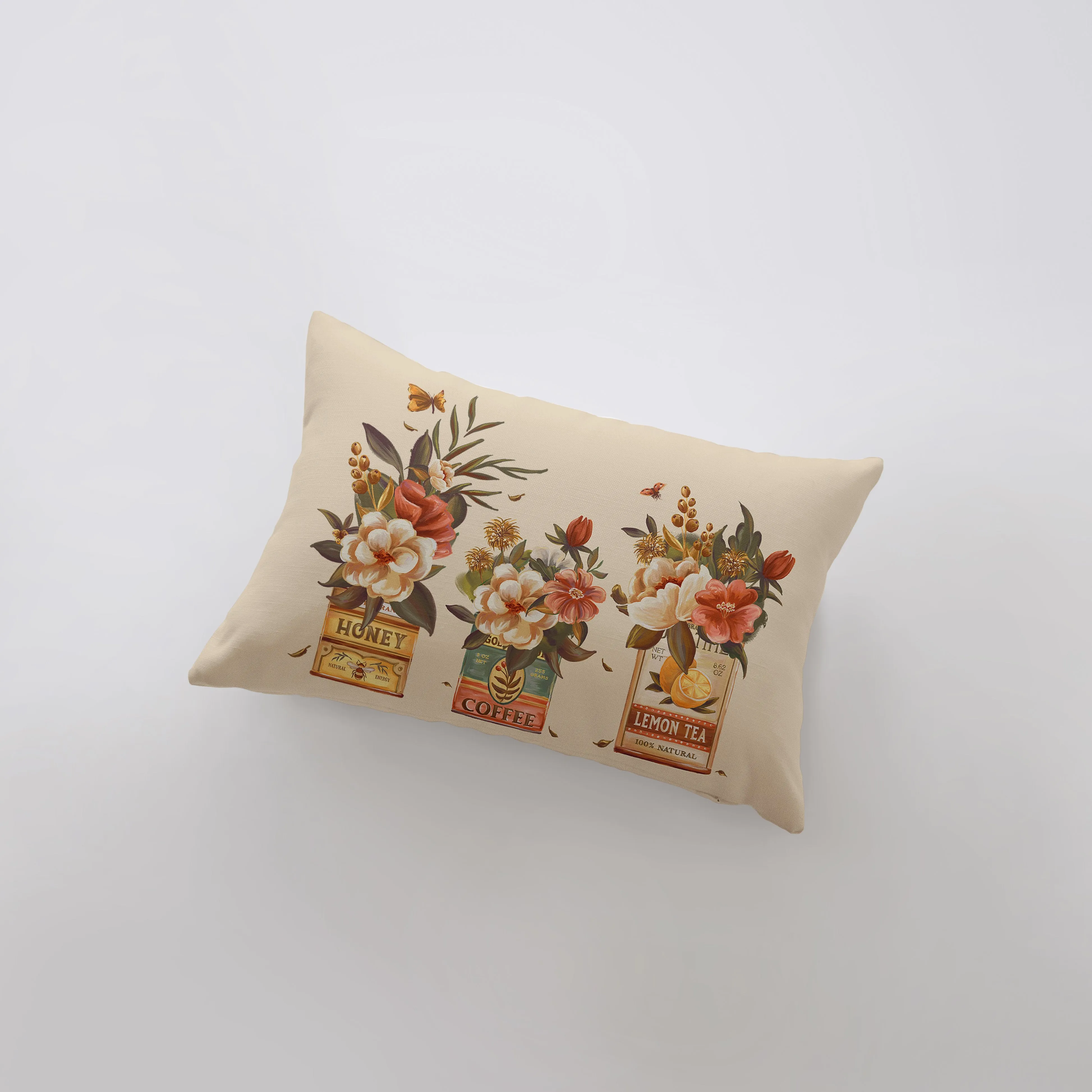 Tin Floral Arrangement | Planters | 18x12 | Pillow Cover | Floral arrangement | Throw Pillow | Flower Bouquet | Aesthetic Room Decor