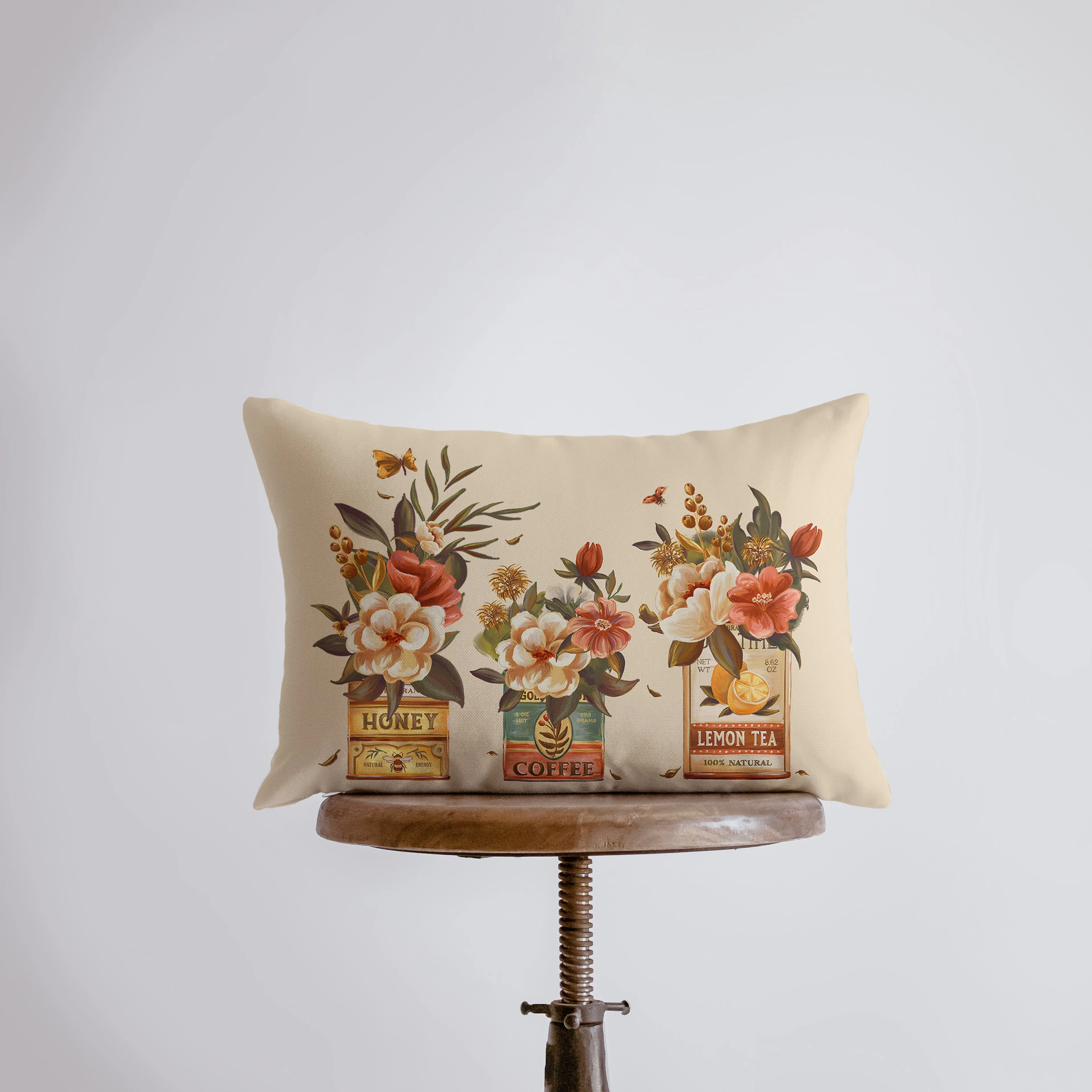 Tin Floral Arrangement | Planters | 18x12 | Pillow Cover | Floral arrangement | Throw Pillow | Flower Bouquet | Aesthetic Room Decor