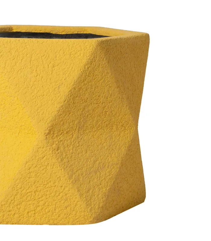 Triangle Yellow 10 Planter